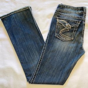 Silver Suki Surplus Western Glove Works Jeans 29/34